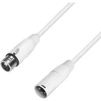 Adam hall K4 MMF 500 SNOW XLR Forbindelsesledning [1x XLR-stik - 1x XLR-tilslutning] 5.00 m Hvid