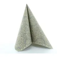 Mank Serviette Airlaid Kiyan in Gold-Schwarz, 40 x 40 cm, 50 Stück - Ornamente