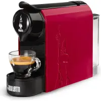 Bialetti Gioia, Espressomaschine, 0,5 l, Kaffeekapsel, 1200 W, Schwarz, Rot