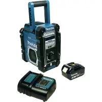 Makita DMR 112 Baustellenradio mit DAB+ und Bluetooth + 3-Ah-Akku und Ladegerät