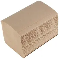 Daybays 8000 Stk. Servietten "System One" 21x16 cm 2-lagig 1/2 Falz Havanna Natur Braun