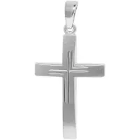 Trendor 21556 Kreuz-Anhänger für Herren 925 Silber 24 x16 mm