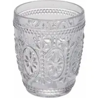 Villa D'Este Home Tivoli | Set mit 6 Wassergläsern Imperial durchsichtig Glas 8x8x10 cm | NADUVI