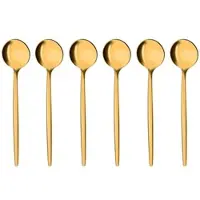 Gräwe Kaffeelöffel Provence, 6-teilig, gold, Edelstahl , 13 cm