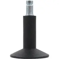Hjh OFFICE 5x STAND 11mm/65mm Bodengleiter - Stuhlrollen Schwarz