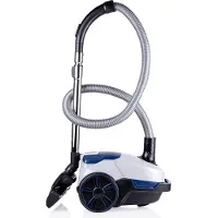 Dirt Devil Beutelstaubsauger DD2002, Leistung: 800 W, waschbarer Filter HEPA 10, Beutelkapazität 2,5 l, Weiß-Blau