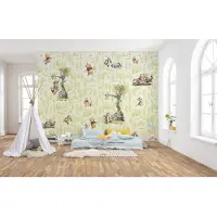 Komar Vliestapete "Digitaldruck Vlies - Winnie the Pooh Friends - Größe 300 x 280 cm" bedruckt glatt Kinderzimmer