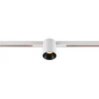 SLV 1008945 FIX-IT!, 48V, DALI, rund, Standard track, Spot, 2700K, 6.6 W, 36°, weiss / schwarz
