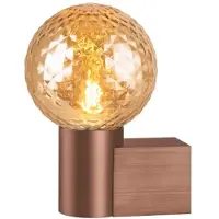 SLV VARYT, Wandaufbauleuchte, rund, 1x max. 6W, E14, kupfer 1008108