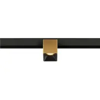 SLV 1008987 FIX-IT!, 48V, DALI, eckig, Surface mounted track, Spot, 3000K, 6.6 W, 36°, gold / schwarz
