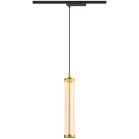SLV QUIMERA, 1 Pendelleuchte, Pendellänge 150cm, 2700K, PHASE, gebürstet messing 1008042