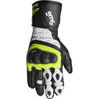 GMS GR-1 SF Schwarz Weiß Gelb Perforierte Handschuhe Größe L