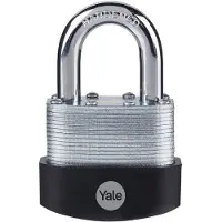 Yale Y125B/60/133/1 Vorhängeschloss 60 mm Silber, Schwarz Schlüsselschloss