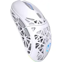 Endorfy Kabellose Gaming-Maus LIV Plus Wireless Onyx White, Ladestation