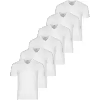 Ragman Unterhemd / Shirt Kurzarm Basic in Weiß | Gr.: 4XL