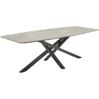 LC Garden Como Garten Esstisch 200x100cm Grau/Anthrazit