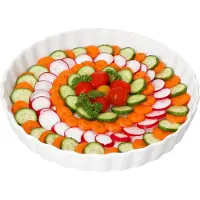 MamboCat Veggi Quicheform Ø28cm rund weiß aus Porzellan – 24302053 ****Vorpackplatz: REIHE 42.5///PLATZ 15