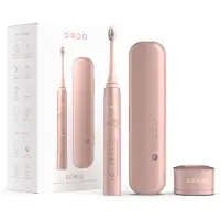 Ordo Elektrische Zahnbürste Sonic Plus + Reiseetui Aufladbar Rose Gold