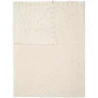Essenza Knitted Ajour Antique White Plaid 130 x 170 cm