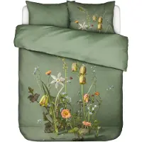 Essenza Satin Bettwäsche-Garnitur Ficaria Farbe Greenish Größe 200x200+2x80x80