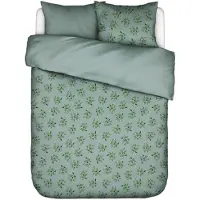 Essenza Bettwäsche Jolien Surf Green Bio-Baumwolle Leinenoptik-200 x 200 cm