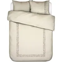 Essenza Satin-Bettwäsche-Garnitur Veroniq Farbe Vanilla Größe 200x200+2-80x80