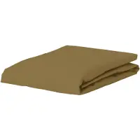 Essenza Spannbettlaken The Perfect Organic Jersey Oliv (Jersey)-Lits-Jumeaux XL (180/200 x 200/210/220 cm)