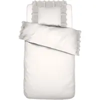 Essenza Baumwoll Bettwäsche-Garnitur Maen Farbe White Größe 135x200+80x80