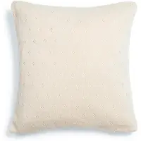Essenza Knitted Ajour Antique White Dekokissen 50 x 50 cm