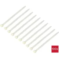 TRU COMPONENTS TC-12533312 Kabelbinder 280 mm 12.7 mm Naturweiss HVAC 100 St.