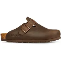 Rohde Damen Clog Alba aus Leder mit tiefem Lederfußbett und verstellbarer Schnalle
