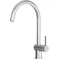 AM.PM Func Wasserhahn Küche, Küchenarmatur Metallic, Spültischarmatur C-förmiger Auslauf, Chrom