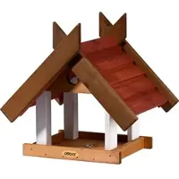 Dobar Vogelhaus "Herbstfrüchte" im 2er-Set, Vogelfutterhäuser zum Aufhängen, 22,5x21x16 cm