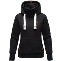 NAVAHOO Damen Kapuzensweatshirt Weicher Hoodie mit dicken Tunnelzugkordeln & Kapuze Raniaa