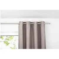 Ondeco Ösenschal Blickdicht Schals Gardinen Öse Ösengadine Vorhänge 1er Set Farbe: Taupe, Größe: 135x245 cm