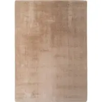 Carpetsale24 Läufer Teppich Beige 60x100 cm  Waschbarer Kurzflor Teppich, rutschfest & weich, einfarbig Design für Schlafzimmer, Küche & Flur