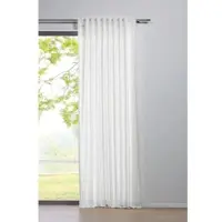 Ondeco Schlaufenschal Mood Gardinen Blickdicht Vorhang Schlafzimmer 1er Set Farbe: Weiß, Größe: 135x245 cm