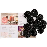 MamboCat 20er Set Deckel TO 43, passend für 37 ml / 53 ml Gläser schwarz Schraubdeckel für Sturzgläser