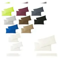 EXKLUSIV HEIMTEXTIL Jersey Kissenbezug Hülle 2 Sparpack Set mit Reißverschluss hochwertige Qualität 40 x 60 cm natur