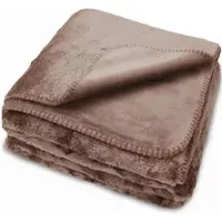 NYVI Kuscheldecke CozySherpa 150x200 cm - Wendedecke mit Wärmender Wollimitat Seite & Seidenweicher Flanellseite Farbe:Taupe,Größe:150x200 cm (1x)