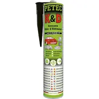 Petec K&D Klebemasse Dichtmasse Karosserie Kleber schwarz Kartusche 310ml 94730