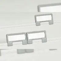 Exacompta 55641D 100x Sichtreiter - Fensterreiter - Grau