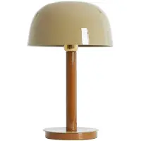 Light & Living Schreibtischlampe Marivet Glanzsand und Braun – Ø 25 cm
