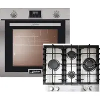 Kaiser Gas Herdset Autark/Eg 6372 Einbau Gasbackofen/KG 6364 Edelstahl Gaskochfeld 60 cm