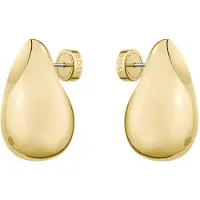 BOSS Goldfarbene Ohrringe mit Tropfen-Design Grösse ONESI