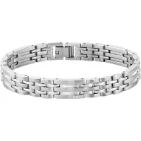HUGO BOSS Silberfarbenes Armband mit Gliederkette Grösse ONESI