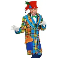 Coppens Bunt karierte Clownsjacke - Kostüm für Fasching