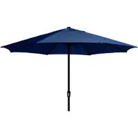 Madison SUMATRA Sonnenschirm Kurbelschirm Ø 400cm rund blau