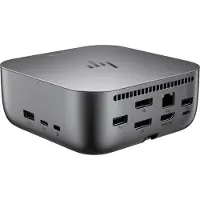 HP Thunderbolt 4 100 W G6 Dockingstation, Kabelgebunden, Thunderbolt 4, 100 W, 10,100,1000,2500 Mbit/s, Grau, 5K Ultra HD