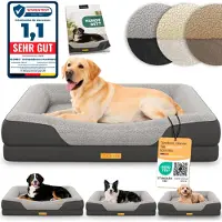 Aktiv shop GmbH ELONEO Orthopädisches Hundebett, Größe L - Grau